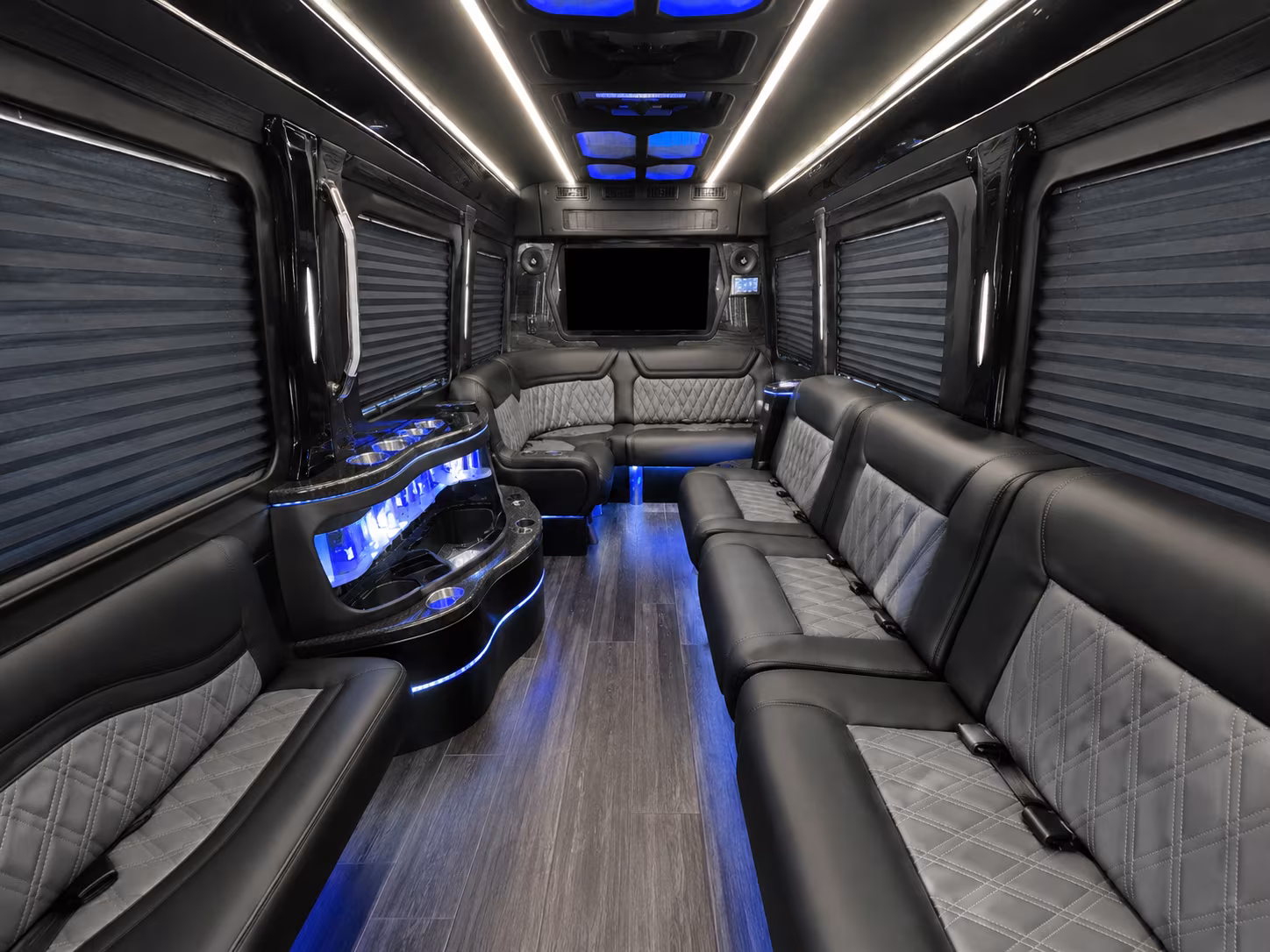 port st lucie 40 passenger party bus interior