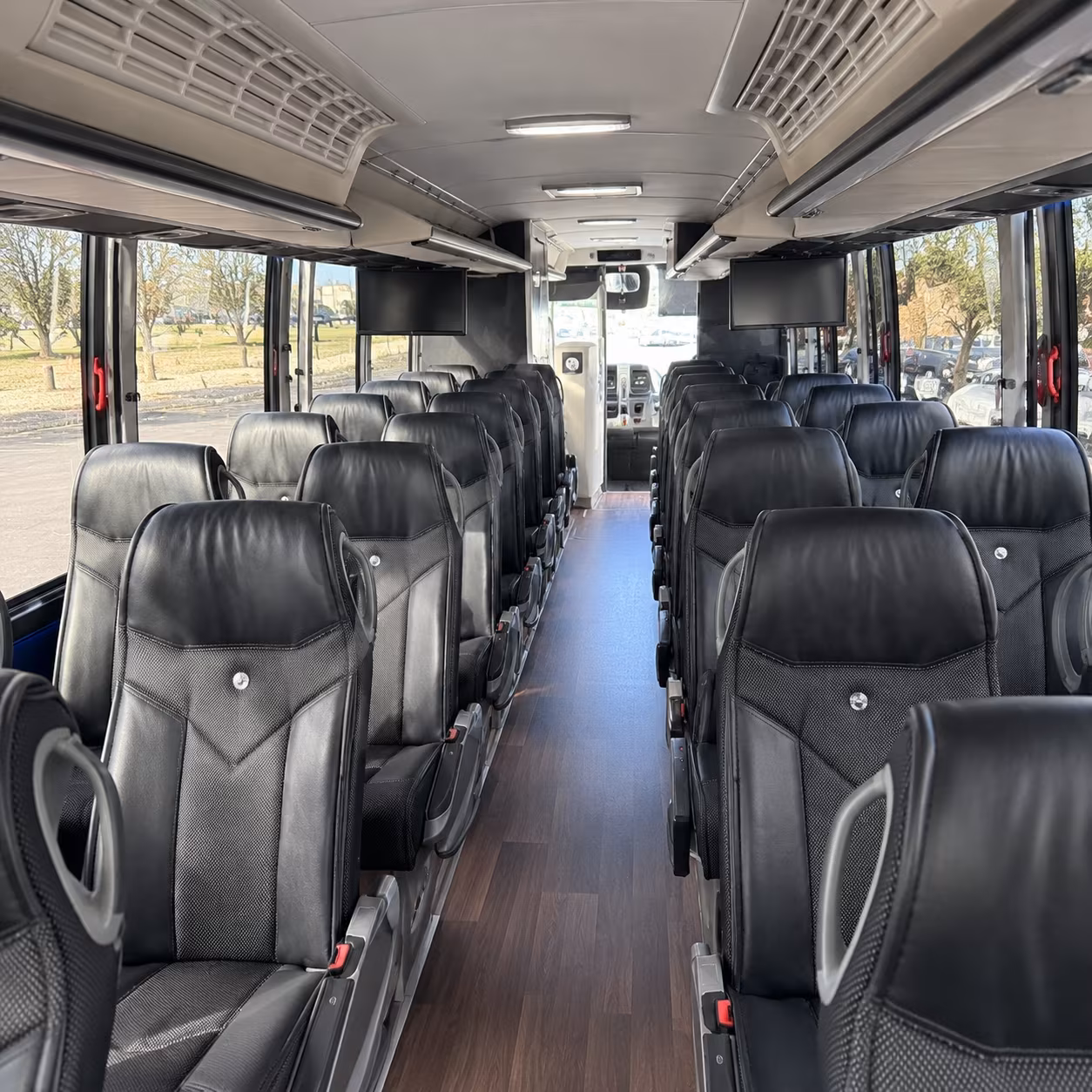 port st lucie charter bus interior