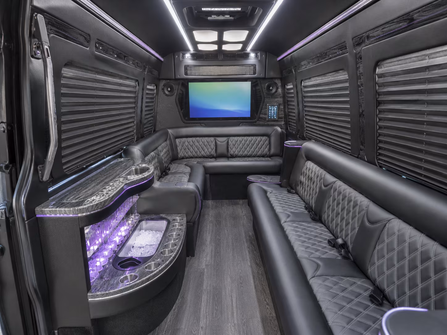 port st lucie party bus interior